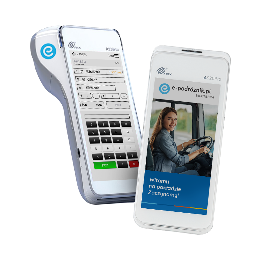 Bileterka e-podróżnik <br>Pax A920 Pro